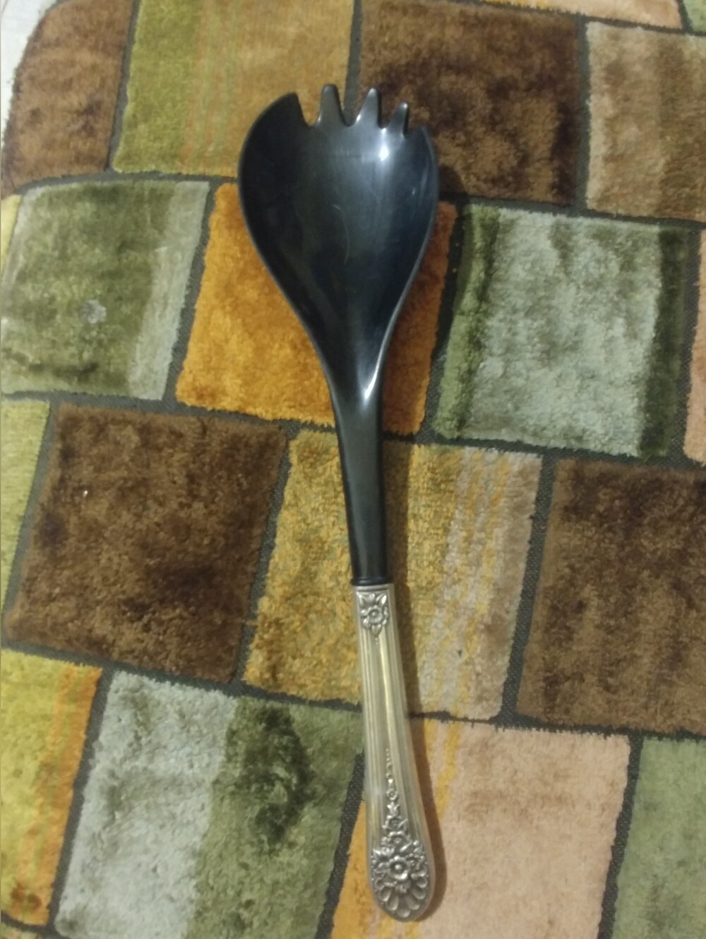 Jubilee International Silver 1953 Art Deco Salad Spoon